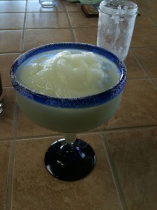 The Magic Bullet makes a mean margarita. And hey... doesn't that kitchen island tile look awesome?